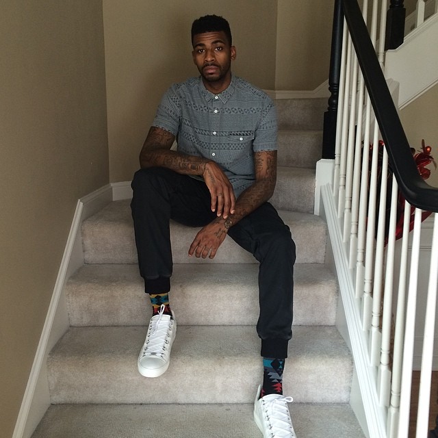 Dorell Wright wearing Balenciaga Arena Low