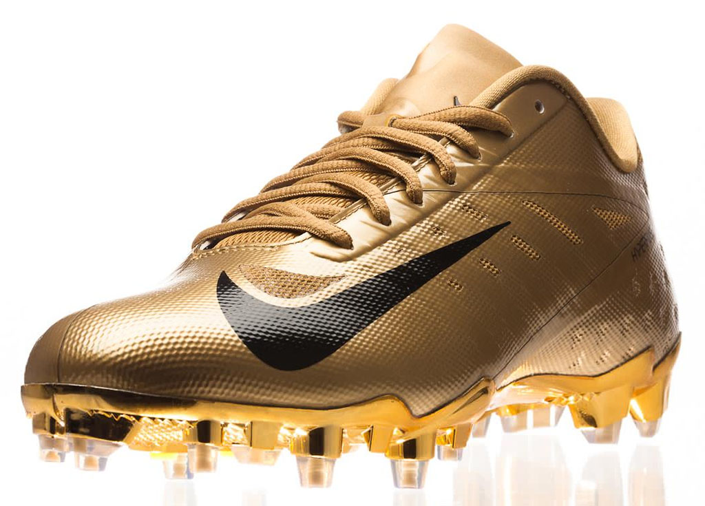 nike vapor cleats gold