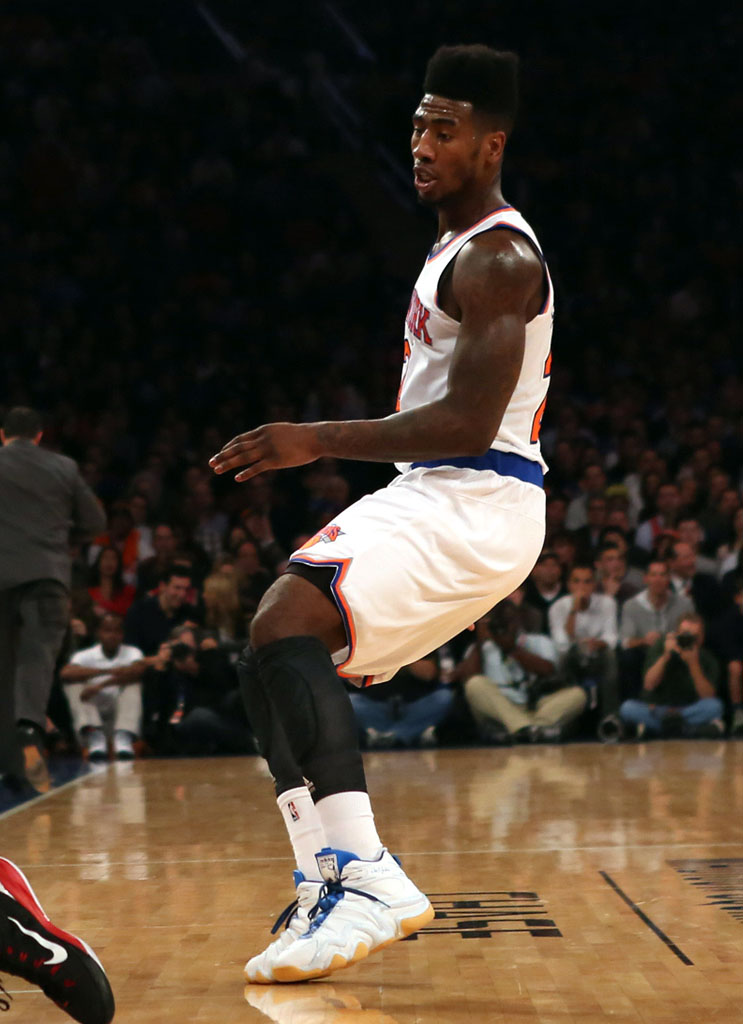 Iman Shumpert wearing adidas Crazy 8