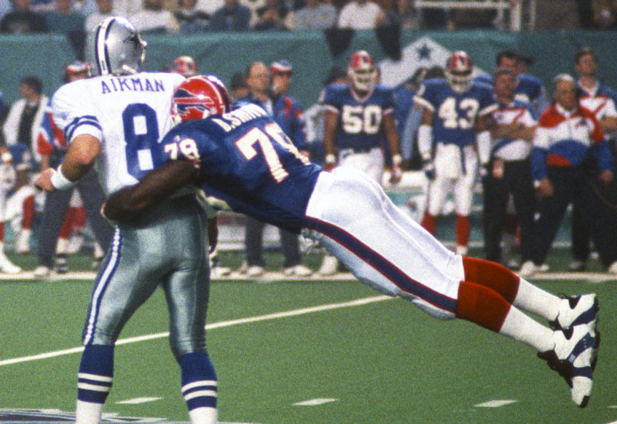 Bruce Smith wearing Nike Air Veer (1994)