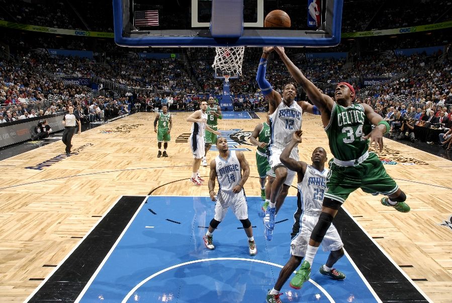 Paul Pierce wearing the Nike Air Legacy 2