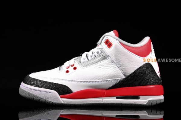 jordan 3 fire red gs