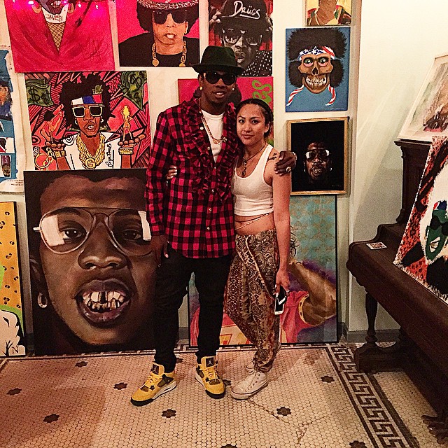 Trinidad James wearing Air Jordan IV 4 Lightning