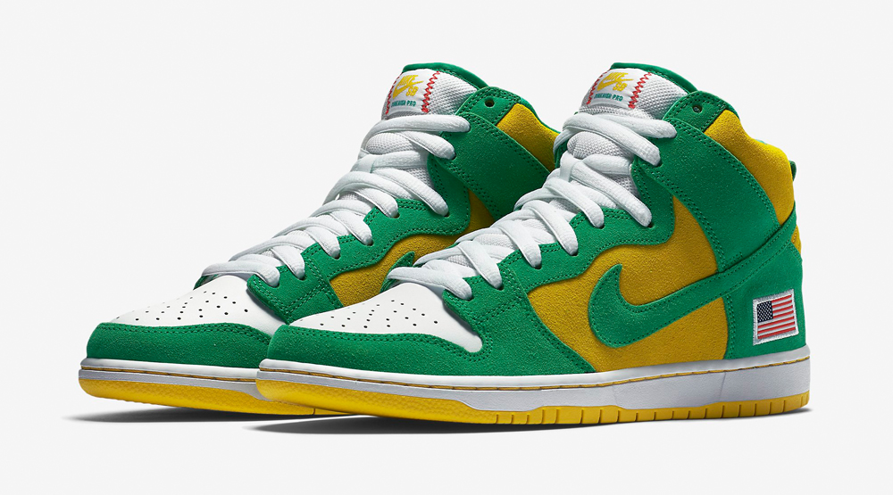 nike sb green and yellow