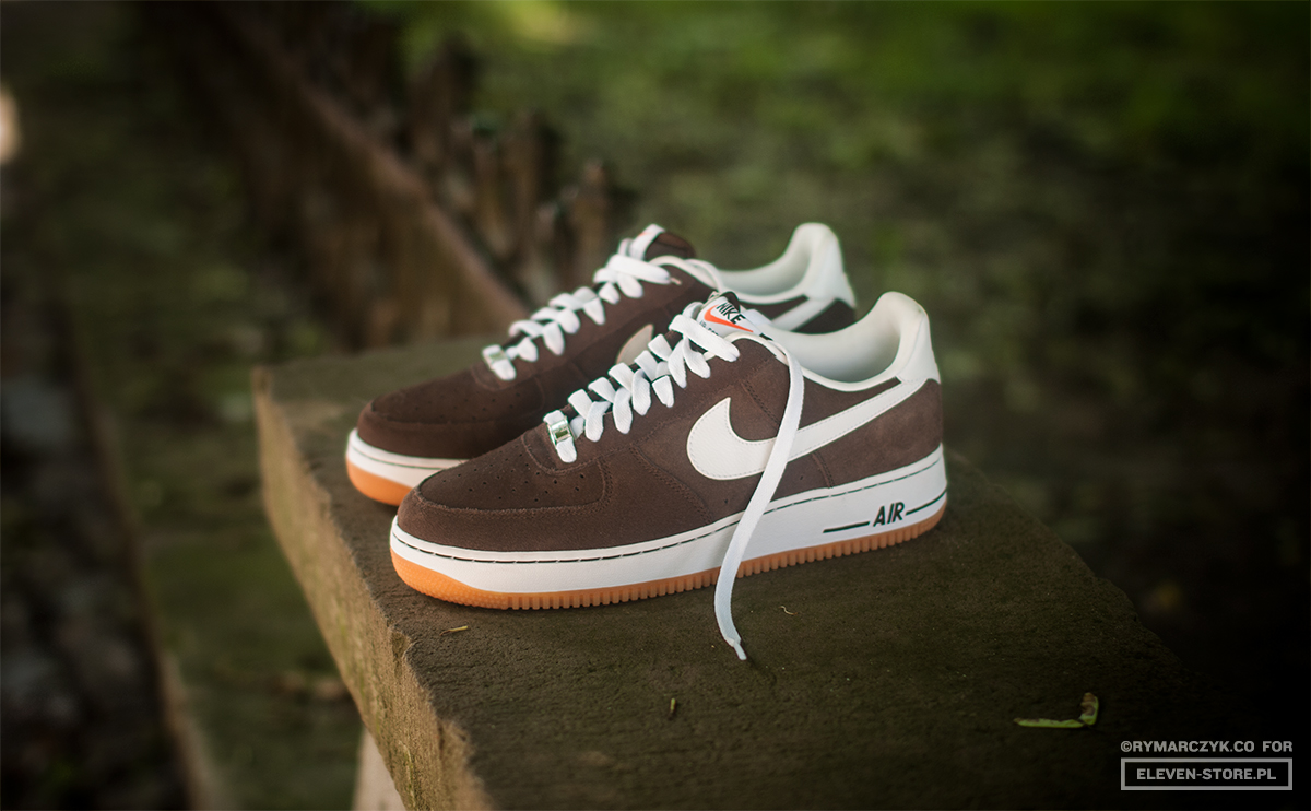 Air force 1 shop low brown white