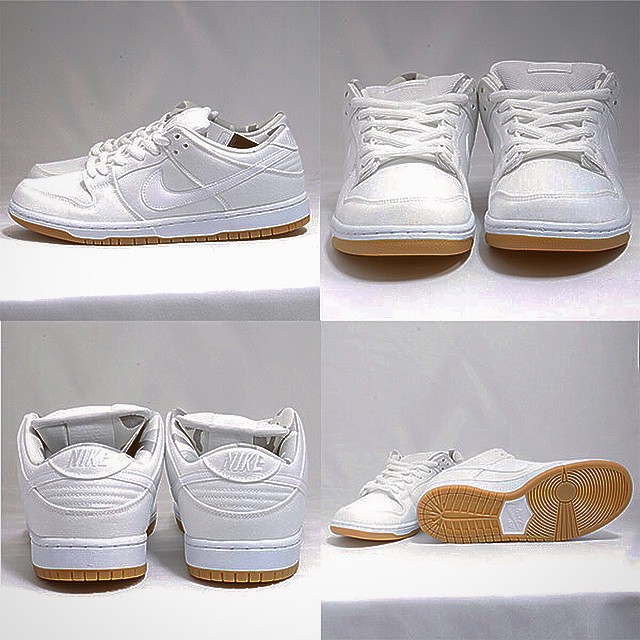 dunk low canvas white