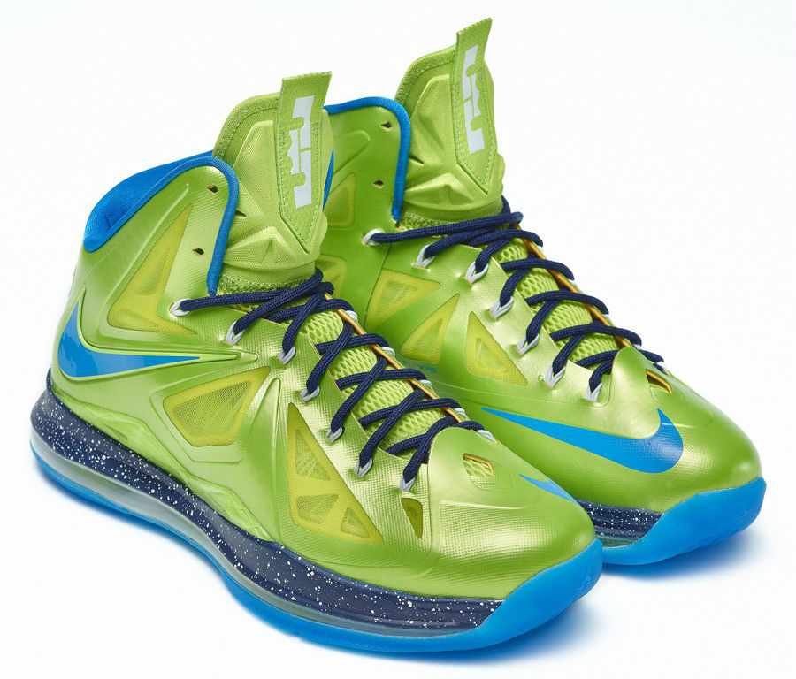 Nike LeBron X iD Green Blue (2)