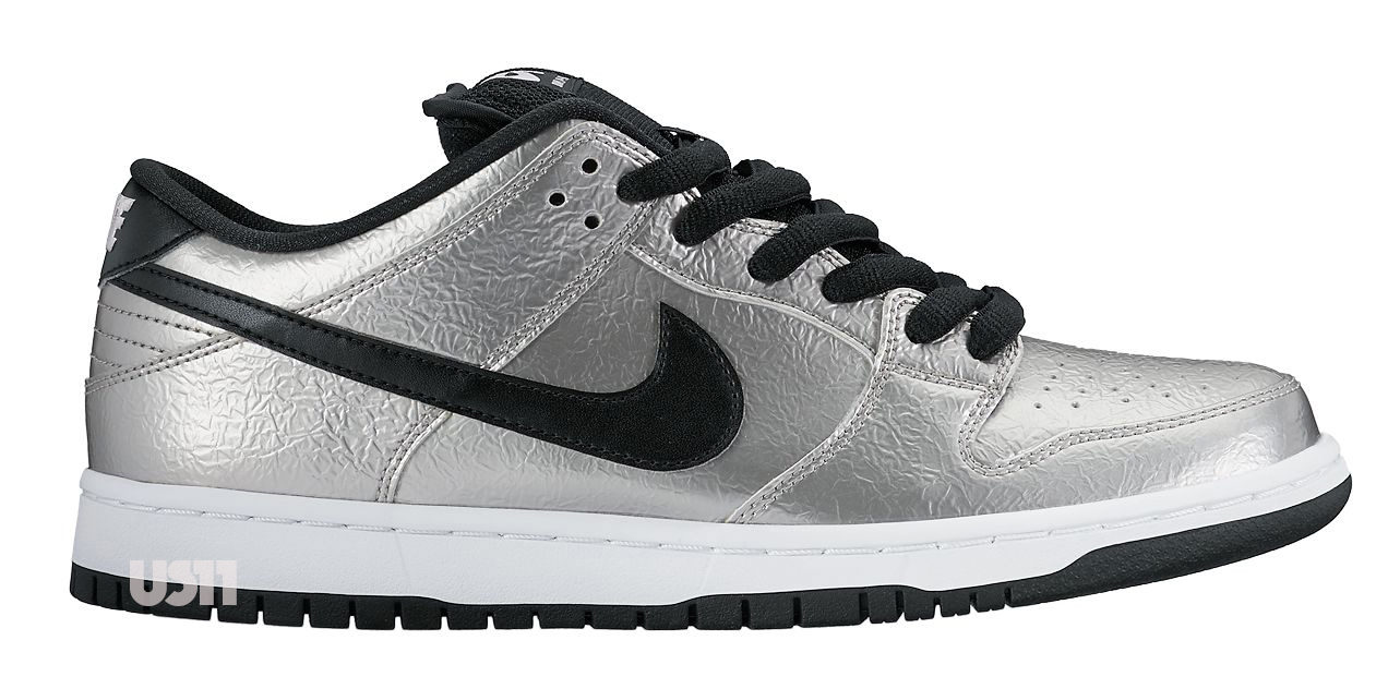 silver nike sb