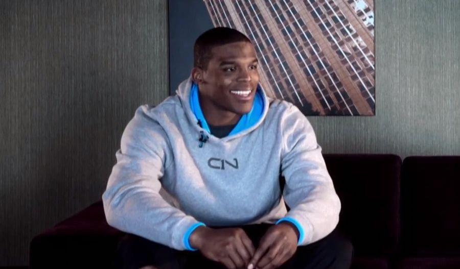 cam newton under armour sweatshirt