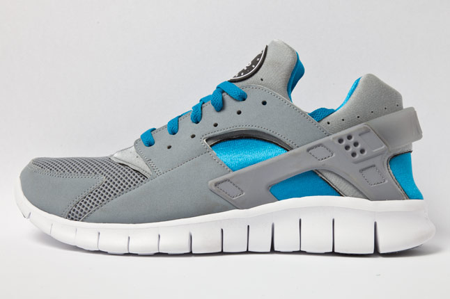 nike huarache free 2012 black dark grey