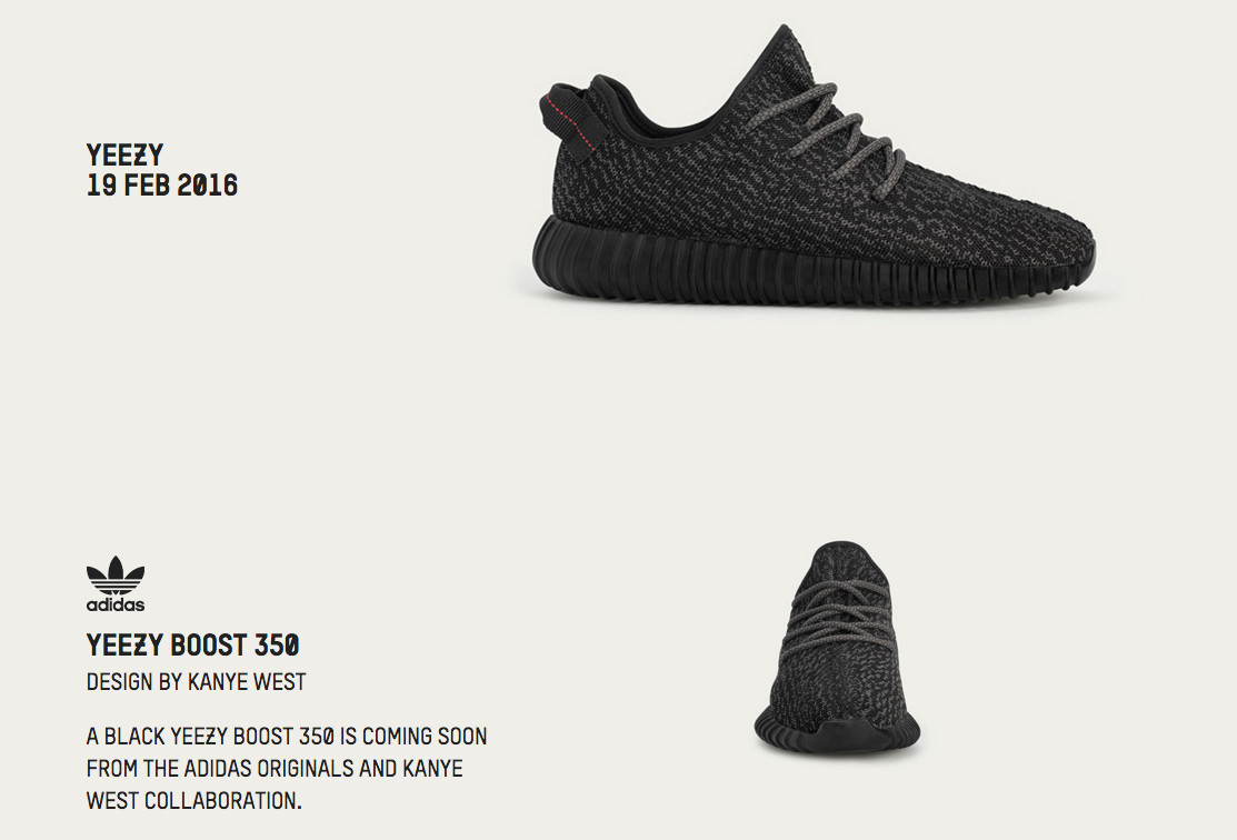 adidas yeezy page