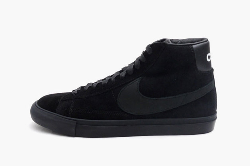 COMME des GARCONS x Nike Blazer High Premium 'Black' | Complex