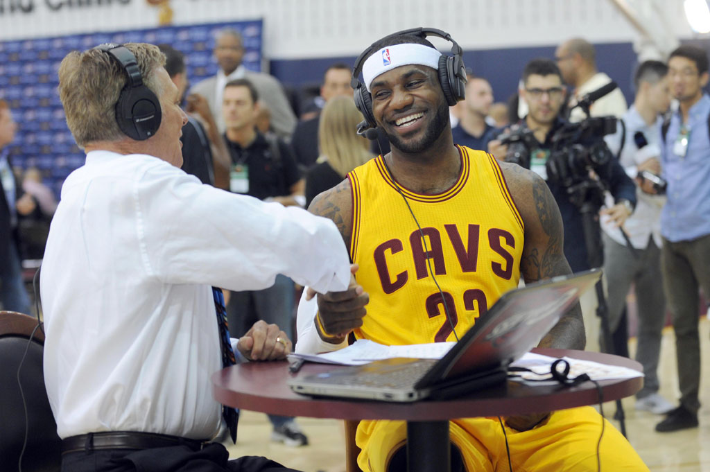 LeBron James wearing 'Heart of a Lion' Nike LeBron 12