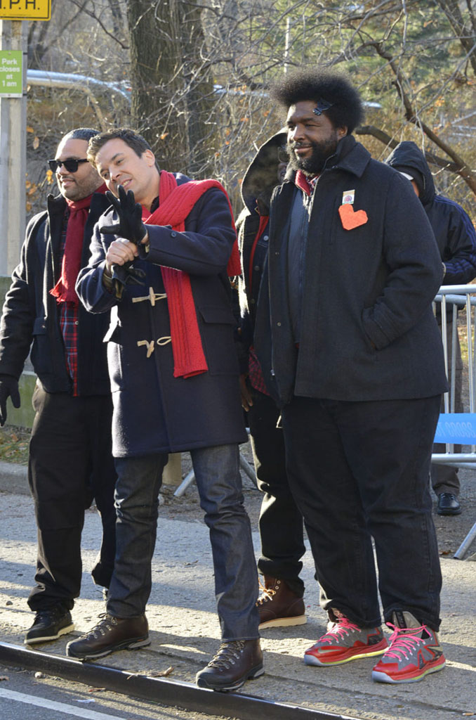 Questlove wearing Nike LeBron 10 PS Elite iD