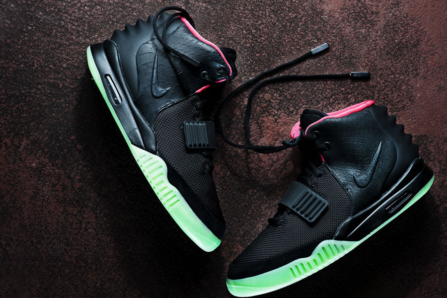 Nike Air Yeezy - Black/Solar Red Sole