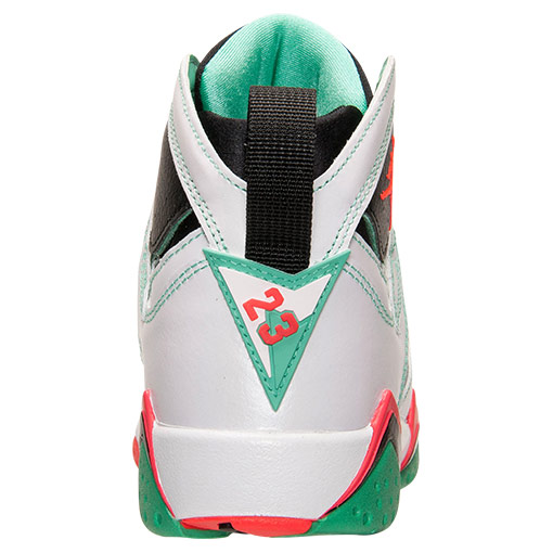 Air Jordan VII 7 GS White/Infrared-Black-Verde 705417-138 (5)