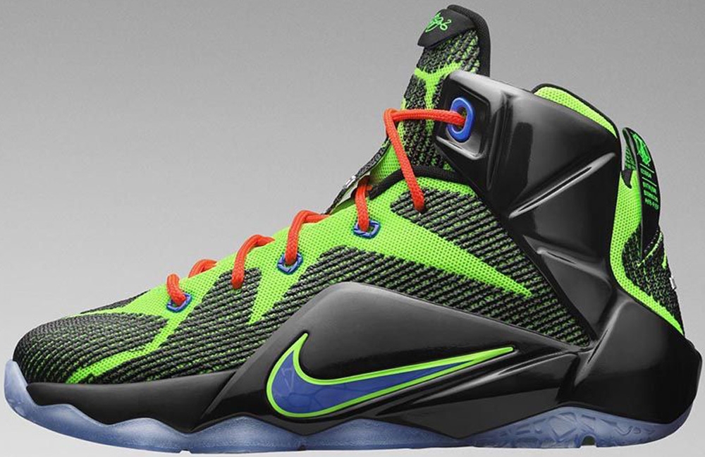 lebron 12 green and grey