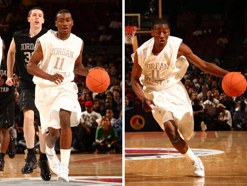 John Wall wearing Air Jordan 2009 JBC White PE (1)