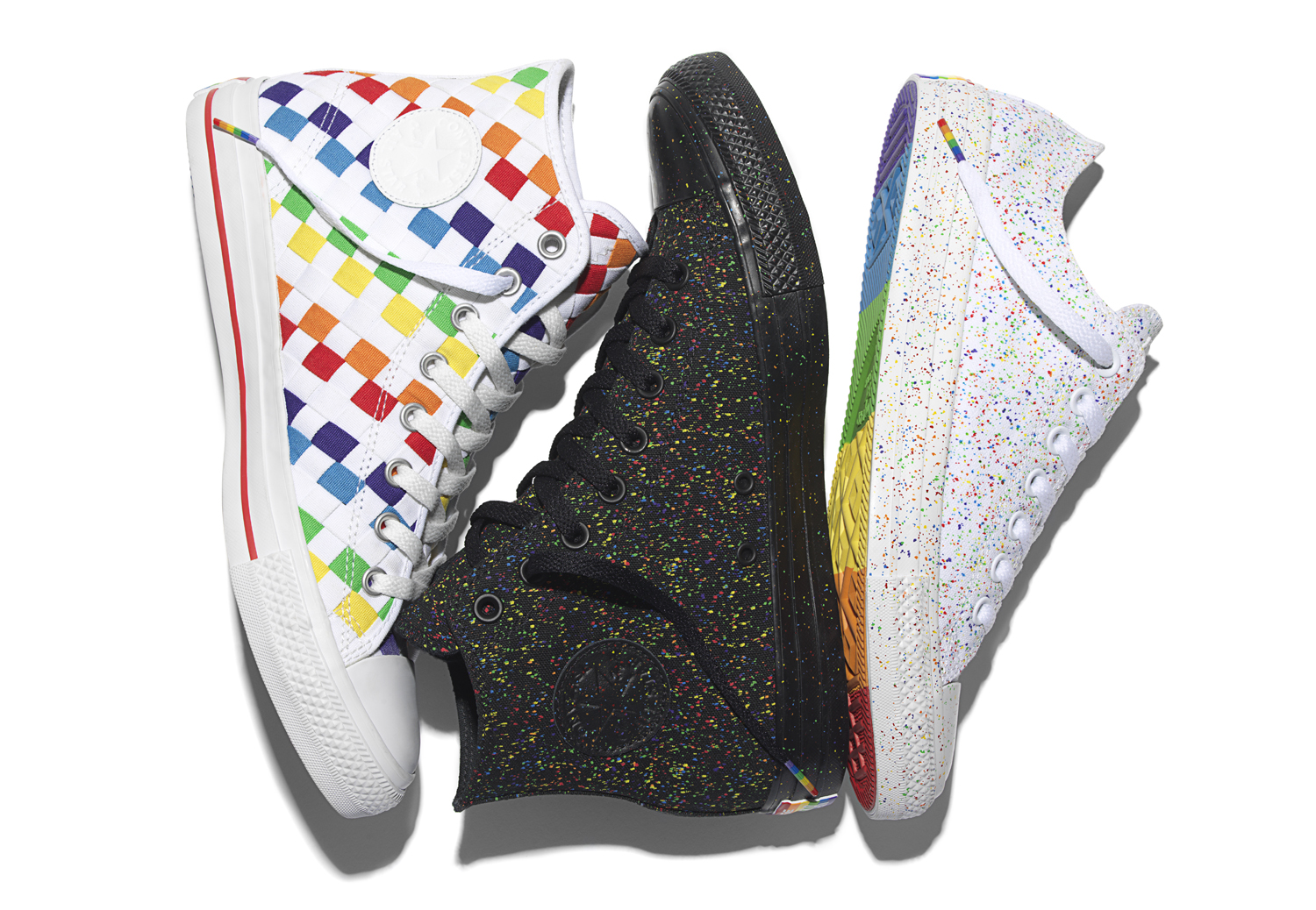 rainbow soled converse