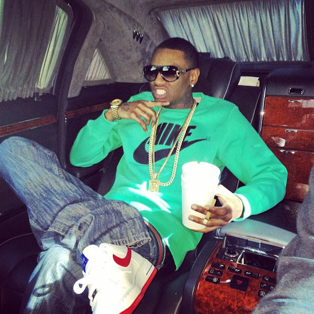 Soulja Boy wearing Nike Air Force 1 Low