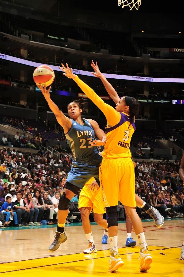 Buy the Signed Candace Parker Adidas Women's WNBA L.A. Sparks Gold Jersey  Sz. S