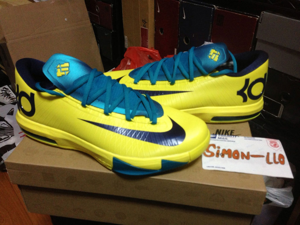 Nike KD VI Yellow Teal Navy Complex