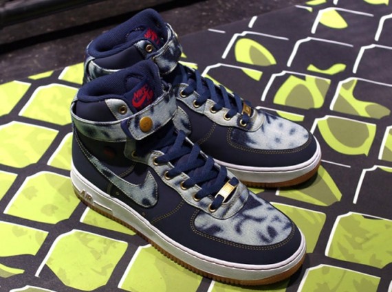 Nike Air Force 1 High Acid Washed Denim Complex