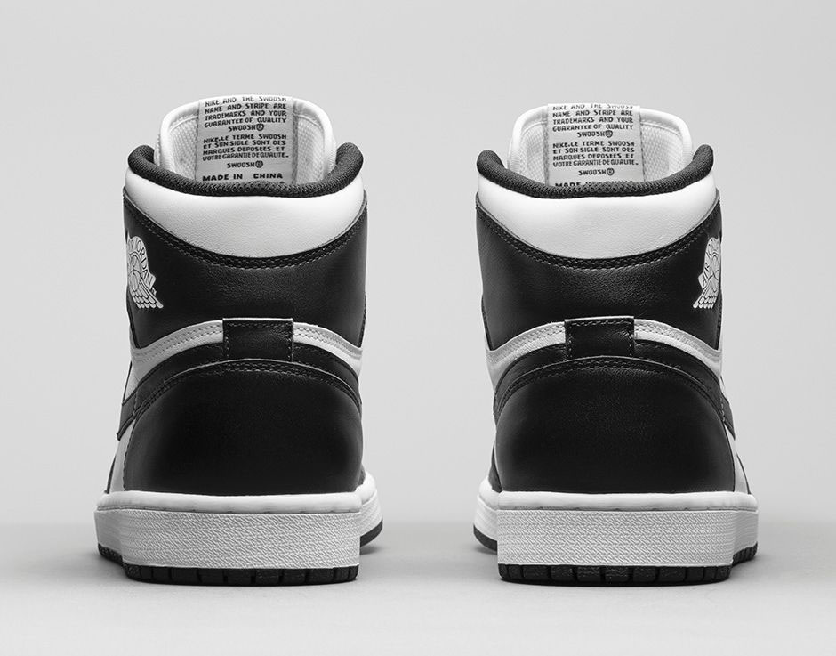 jordan black and white high tops