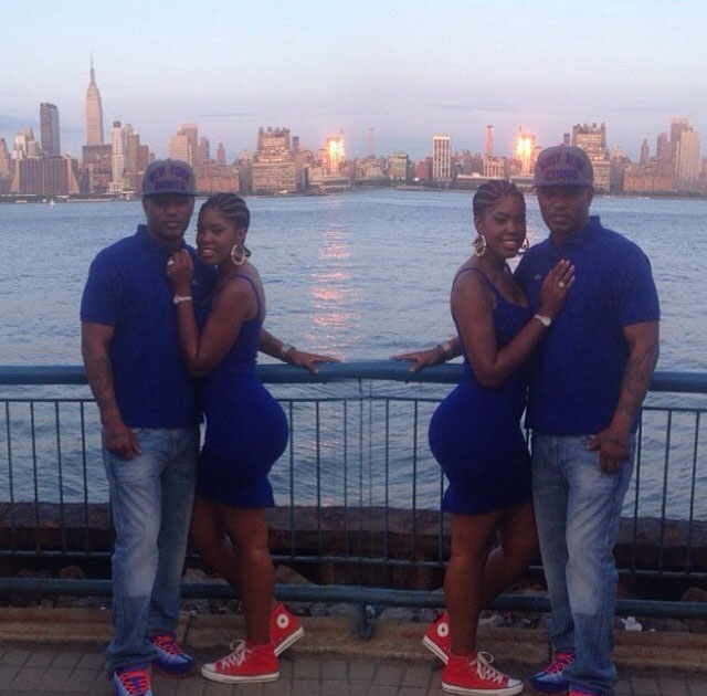 Cam'ron wearing Nike Air Max 95 Dynamic Flywire; JuJu wearing Converse Chuck Taylor All Star