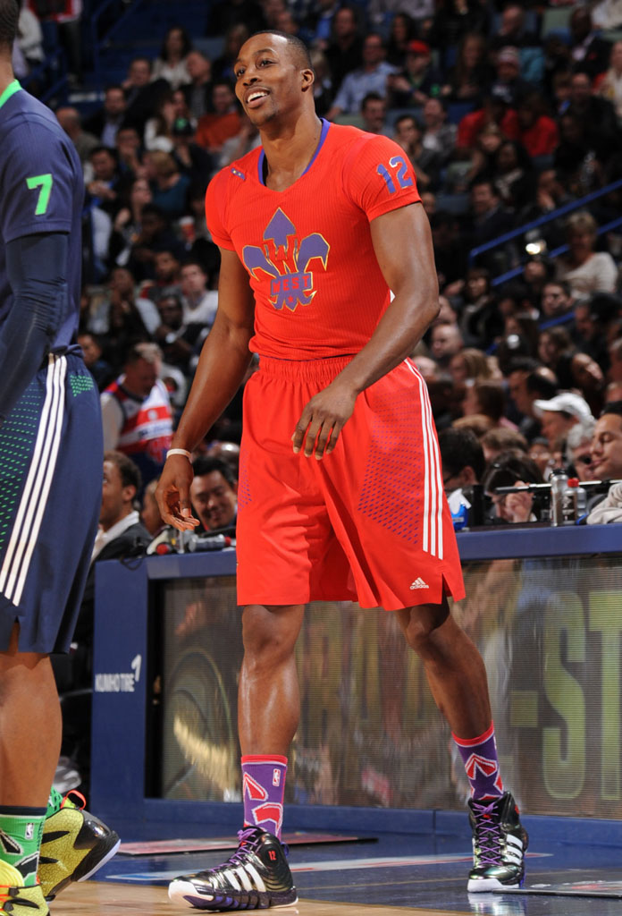 Dwight Howard wearing adidas D Howard 4 All-Star