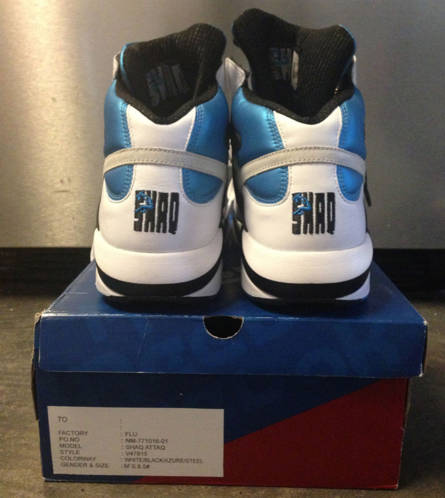 Reebok Shaq Attaq - White/Black-Blue | Complex