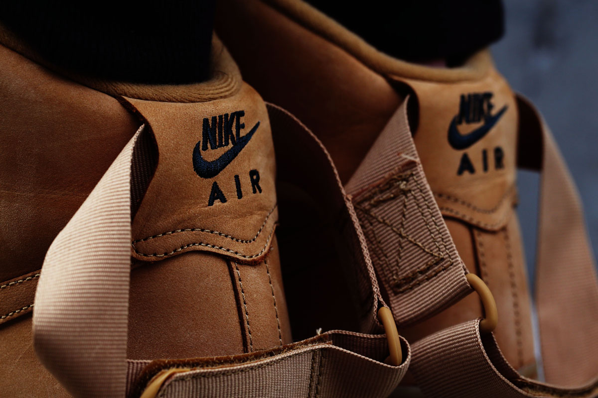 air force 1 low wheat on feet