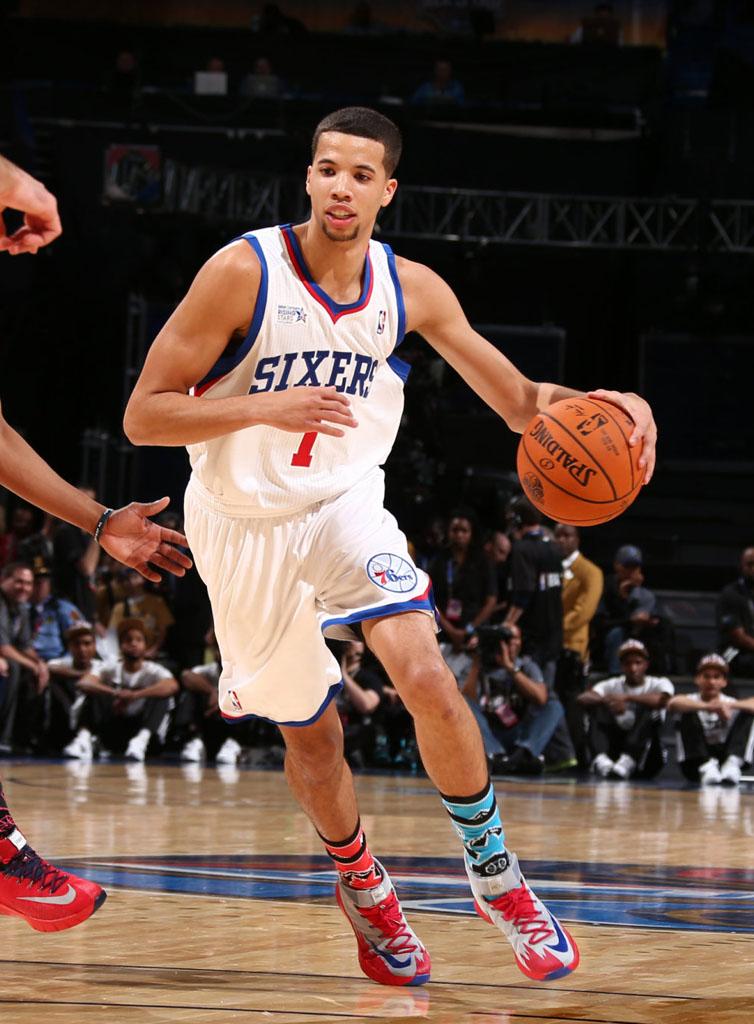 Michael Carter-Williams wearing Nike Zoom HyperRev PE