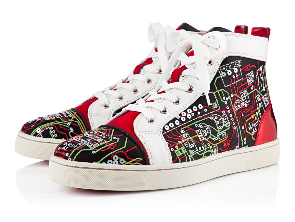 gogoyeezy on X: Christian Louboutin Louis Flat Print Sneakers