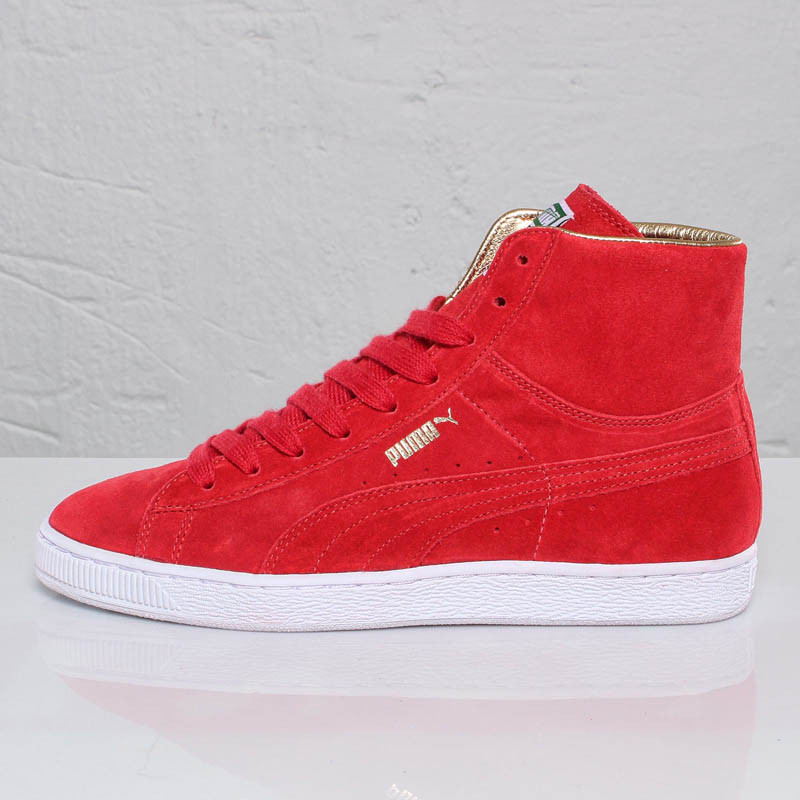 PUMA "The List" Suede Mid & Basket - Gold Classic Pack