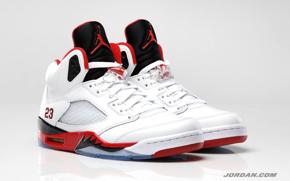 Official Look // Air Jordan 5 Retro - Fire Red