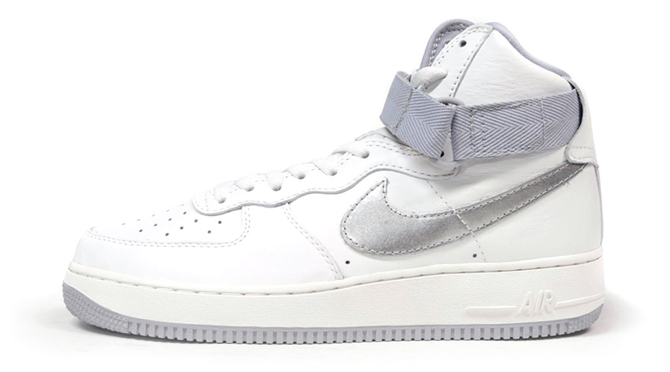 Grey Straps on These Nike Air Force 1s 