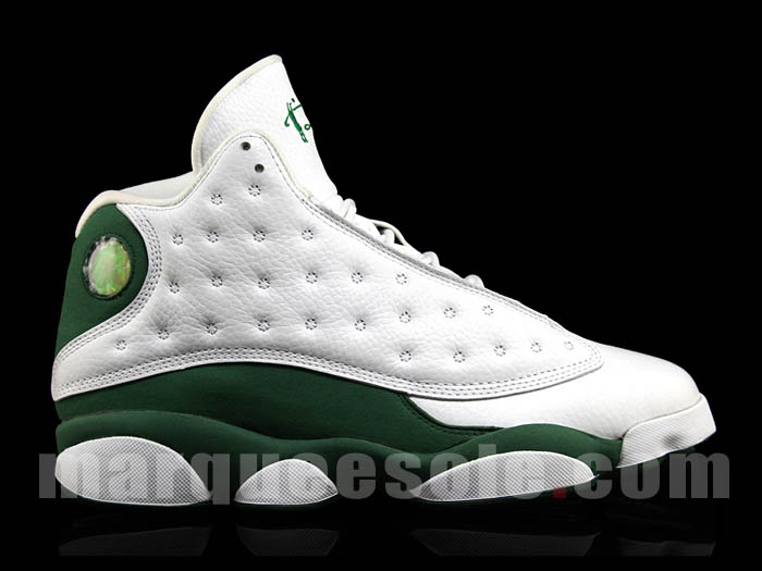 Air Jordan Retro 13 Ray Allen Record Celtics PE White Green 