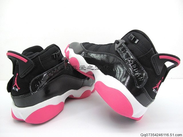 Jordan 6 Rings GS Black White Pink 323399-001