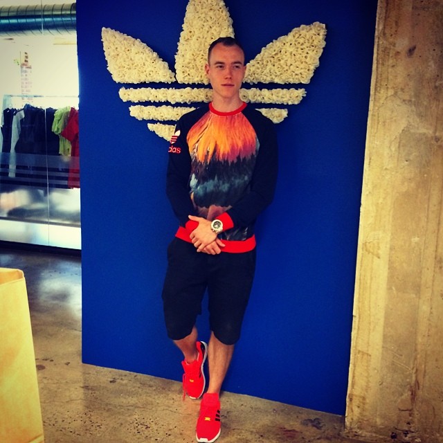 DJ Skee wearing adidas ZX Flux