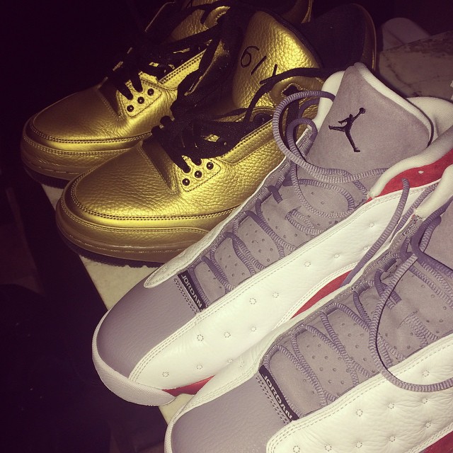 Drake Gold Air Jordan III 3 (2)