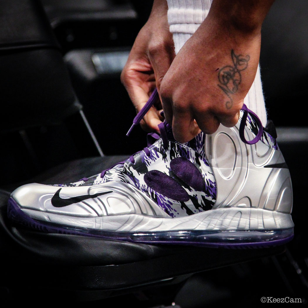 Rudy Gay wearing Nike AIr Max Hyperposite Kings PE (2)