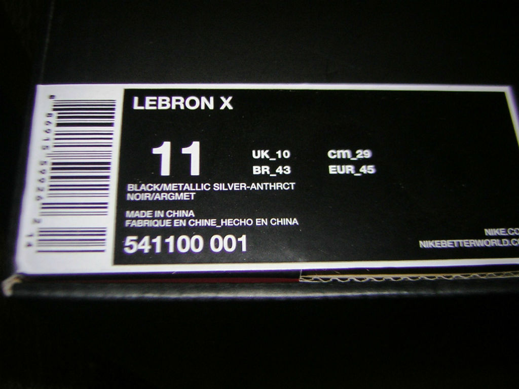 Nike LeBron X Carbon Black Diamond 541100-001 (10)