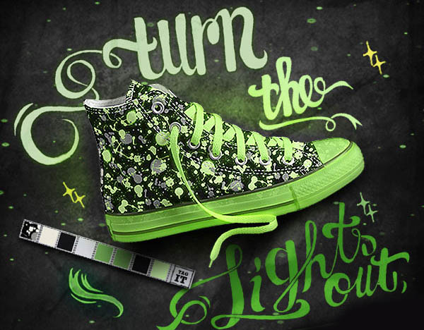 Converse chuck taylor glow store in the dark