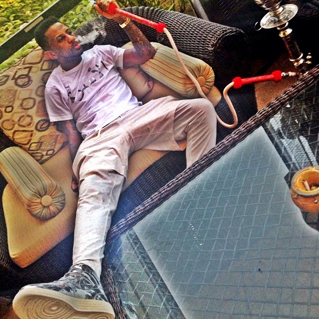 Fabolous wearing Nike Lunar Force 1 Liquid Metal