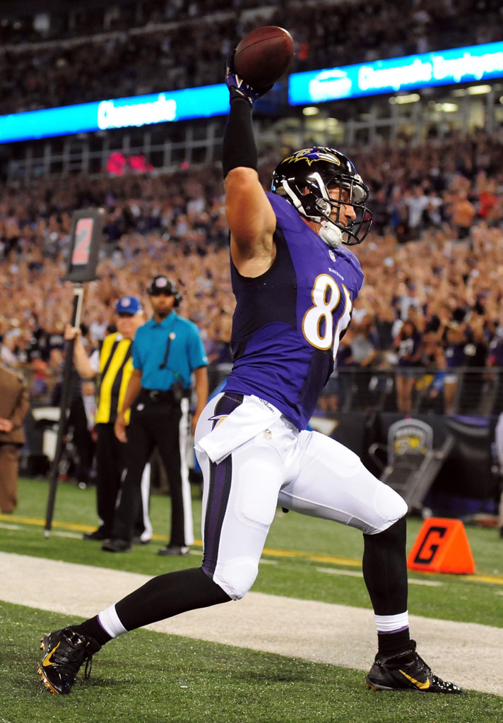 Owen Daniels wearing Nike Alpha Pro