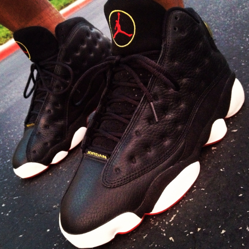 jordan 13 playoffs on feet