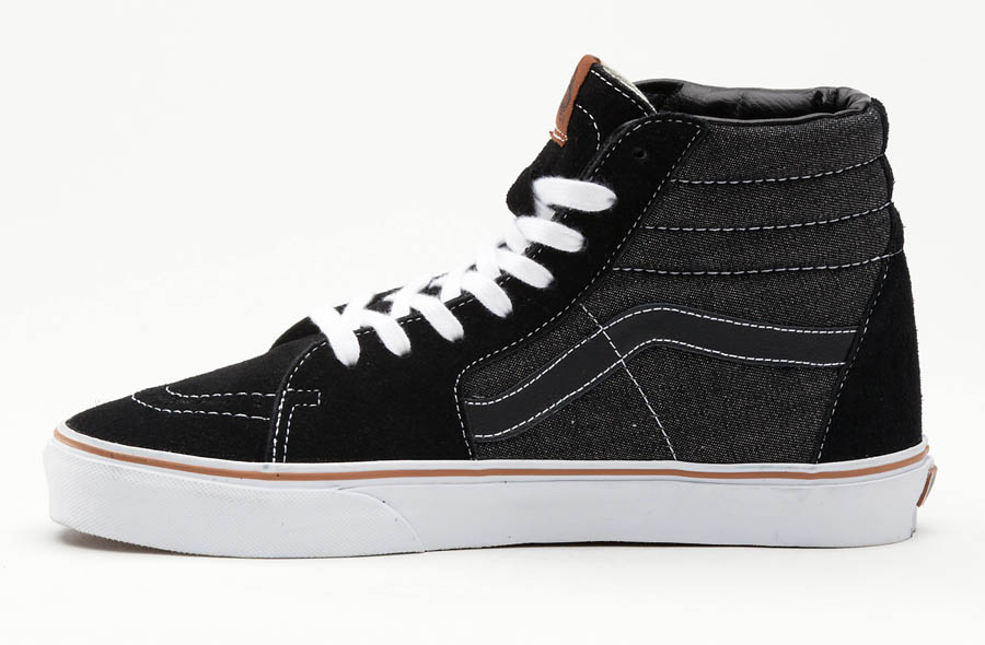 vans sk8 hi denim suede