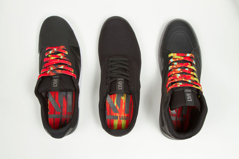 Vans LXVI Red Dawn Collection tie dye details