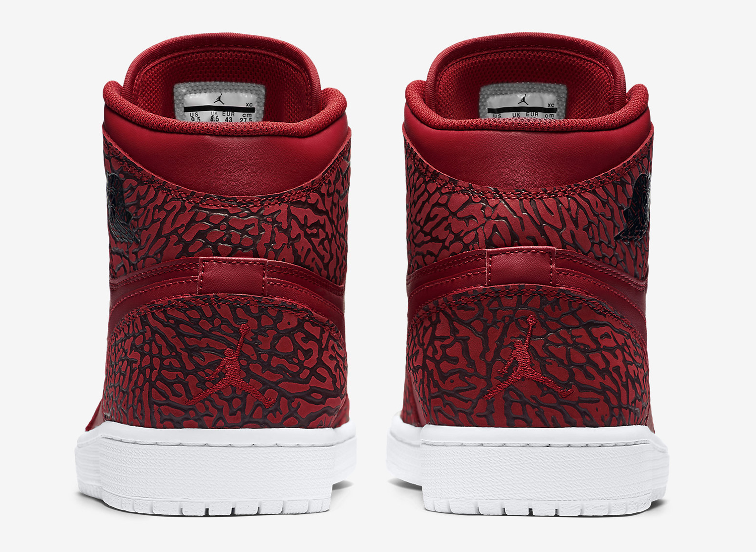 jordan 1 retro red elephant print